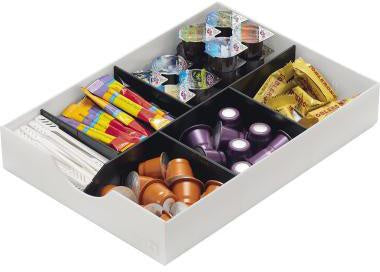 Schublade styro styrodoc 23 x 53 x 32 cm (B x H x T) geschlossen inkl 1 Längststeg 2 Querstege Polystyrol weiß – Ansicht 3