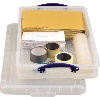 Aufbewahrungsbox Really Useful Box 71 x 12 x 44 cm (B x H x T) 20l Polypropylen transparent REALLY USEFUL BOX