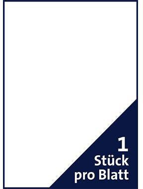 Universaletikett Soennecken 210 x 297 mm (B x H) nicht wieder ablösbar weiß 100 Etik/Pack SOENNECKEN – Ansicht 3