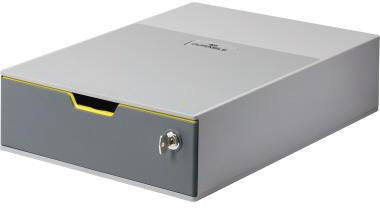 Schubladenbox DURABLE VARICOLOR® 1 SAFE 1 Schublade DIN A4 DIN C4 Folio Letter ABS Kunststoff Gehäusefarbe: grau Farbe der