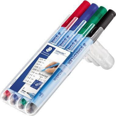 Folienstift STAEDTLER® Lumocolor® correctable 305 06mm farbig sortiert nicht dokumentenecht 4 St/Pack STAEDTLER