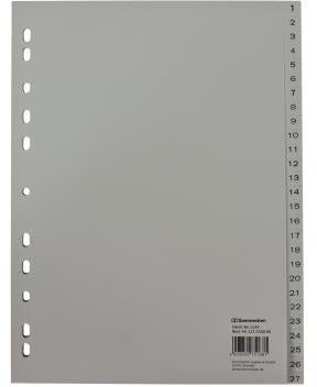 Zahlenregister Soennecken DIN A4 1-54 Polypropylen grau Soennecken DIN A4 1-54 Polypropylen grau SOENNECKEN
