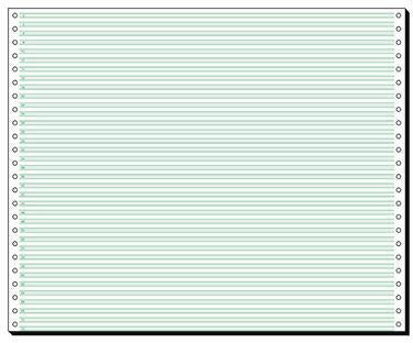 Computerpapier SIGEL DIN A3 quer grüne Rasterbalken/Leselinien 60g/m² elementar chlorfrei gebleicht holzfrei grün/weiß 2000