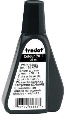 Stempelfarbe trodat® Colour 7011 Handstempelkissen schwarz 28ml TRODAT