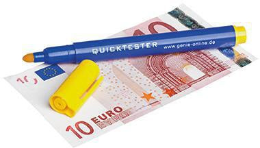 Geldscheinprüfstift GENIE® Quicktester EUR USD GBP CHF 15mm GENIE® Quicktester EUR USD GBP CHF 15mm GENIE