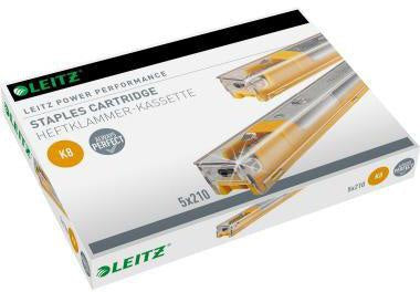 Heftklammerkassette Leitz K8 Leitz Blockheftgerät 5551 5550 26/8 40 Bl (80 g/m²) gelb 5 x 210 St/Pack LEITZ