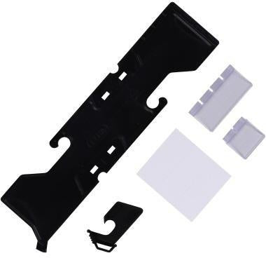 Pendelleitkarte ELBA 51 x 22 cm (B x L) DIN A4 inkl Beschriftungsschildchen Polystyrol schwarz ELBA