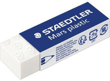 Radierer STAEDTLER® Mars® plastic Bleistifte Buntstifte 23 x 13 x 65 cm (B x H x L) PVC weiß STAEDTLER