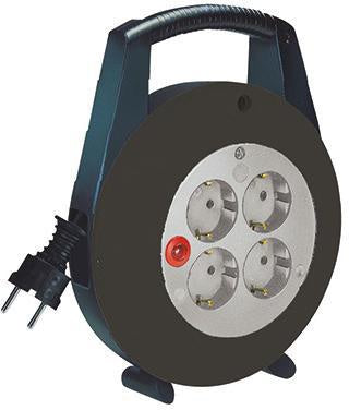 Kabeltrommel brennenstuhl® Vario Line H05VV-F 3G15 5m schwarz/lichtgrau 4 Steckdosen BRENNENSTUHL