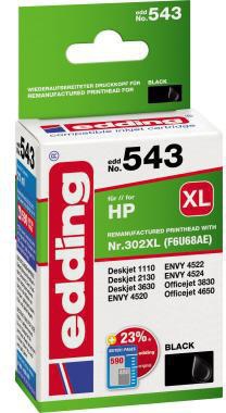 Tintenpatrone edding kein Originalzubehör Kompatibel mit: HP 302XL EDD-543 ca 590 Seiten schwarz 21ml EDDING