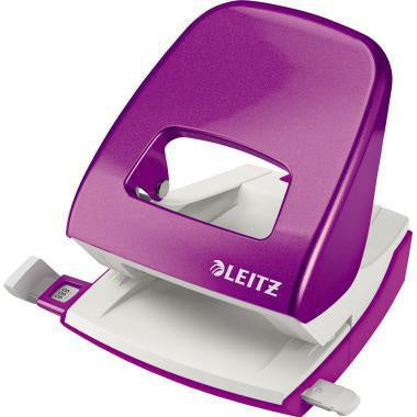 Locher Leitz NeXXt WOW 5008 8cm 30 Bl (80 g/m²) mit Anschlagschiene violett LEITZ