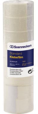 Klebefilm Soennecken 19 mm x 10 m (B x L) einseitig klebend ohne Lösungsmittel Polypropylen transparent 8 St/Pack SOENNECKEN