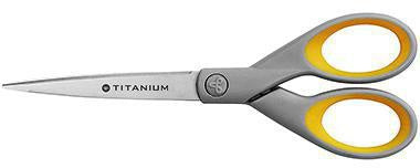 Universalschere Westcott TITAN Nitrid Bonded SUPER 180mm Linkshänder Rechtshänder Stahl grau/gelb WESTCOTT