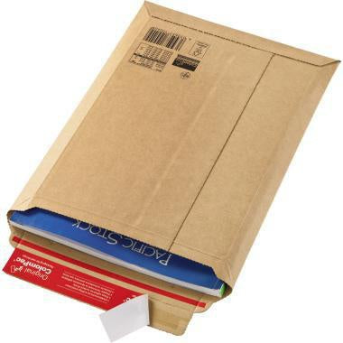 Versandtasche ColomPac® Rigid Plus 290 x 400 x -50 mm (B x H x T) ohne Fenster mit Selbstklebung Kraftliner Wellpappe braun