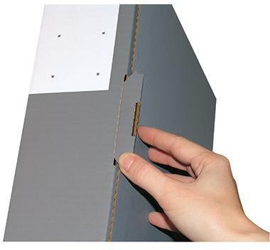 Ordnerversandkarton ColomPac® Wellpappe anthrazit ColomPac® Wellpappe anthrazit COLOMPAC – Ansicht 3