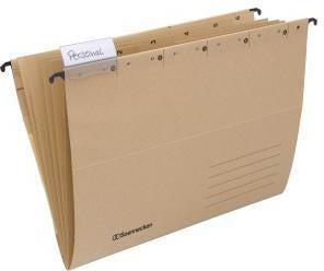 Personalmappe Soennecken DIN A4 320g/m² mit Organisationsaufdruck Natronkarton recycelt natur SOENNECKEN