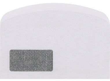 Kuvertierhülle Lettersafe DIN C6/C5 mit Fenster 80g/m² Papier weiß 1000 St/Pack NEUTRALWARE