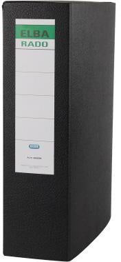 Dokumentenmappe ELBA 245 x 318 cm (B x H) DIN A4 780 Bl (80 g/m²) 80mm Hartpappe recycelt schwarz ELBA