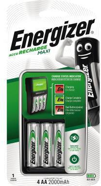 Akkuladegerät Energizer® Maxi Charger AAA/Micro AA/Mignon 11h 230V inkl 4 x AA Akkus (2000 mAh) ENERGIZER