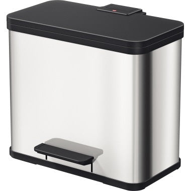Hailo Tretabfalleimer Öko trio Plus L 47 x 43 x 34 cm (B x H x T) 3 x 9l Edelstahl edelstahl HAILO
