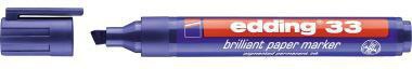 Pigmentmarker edding 33 brilliant paper marker 1-5mm blau Keilspitze nachfüllbar EDDING