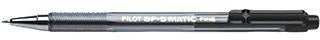 Kugelschreiber PILOT BP-S Matic 03mm schwarz dokumentenecht Farbe des Schaftes: transparent PILOT