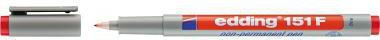 Folienstift edding 151 F 06mm rot nicht dokumentenecht EDDING
