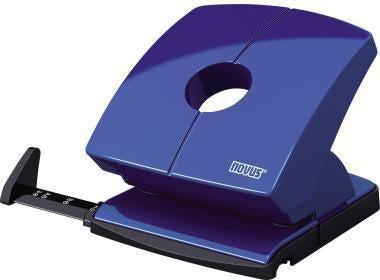 Locher NOVUS B 230 8cm 30 Bl (80 g/m²) mit Anschlagschiene blau NOVUS
