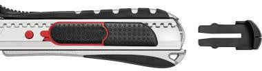 Cutter WEDO® Safety 2-in-1 18mm Carbonstahl schwarz/rot WEDO