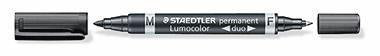 Permanentmarker STAEDTLER® Lumocolor® Duo 348 06 und 15mm schwarz STAEDTLER