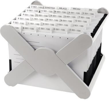 Hängekorb HAN X-CROSS DIN A4 35 Hängemappen Polystyrol lichtgrau HAN – Ansicht 3