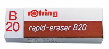 Radierer rotring rapid-eraser B20 Bleistifte Buntstifte 22 x 13 x 66 cm (B x H x L) PVC weiß ROTRING