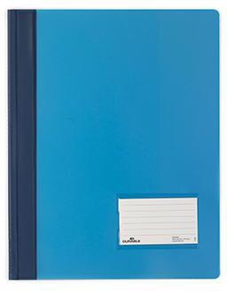 Schnellhefter DURABLE DURALUX® TRANSLUZENT DIN A4 Überbreite PVC blau DURABLE