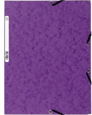 Sammelmappe Exacompta DIN A4 400g/m² Colorspankarton violett EXACOMPTA