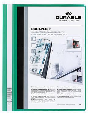 Angebotshefter DURABLE DURAPLUS® DIN A4 Überbreite PVC grün DURABLE