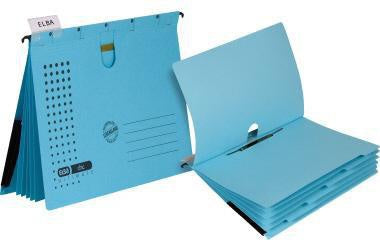 Organisationshefter ELBA chic ULTIMATE® DIN A4 5 Unterteilungen Karton blau ELBA