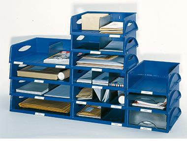 Briefablage Leitz Sorty DIN A4 DIN C4 Überbreite Polystyrol Farbe: blau LEITZ – Ansicht 3