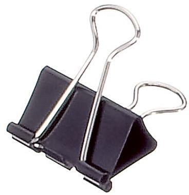 Foldbackklemmer Soennecken 32mm 14mm Federstahl schwarz 12 St/Pack SOENNECKEN