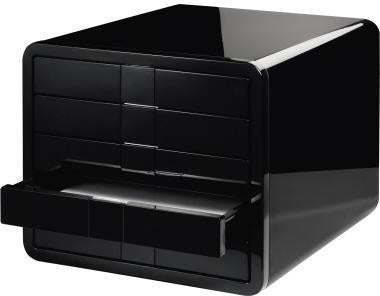 Schubladenbox HAN i-Box 5 Schubladen DIN A4 DIN C4 ABS Kunststoff Gehäusefarbe: schwarz Farbe der Schublade: – Ansicht 4