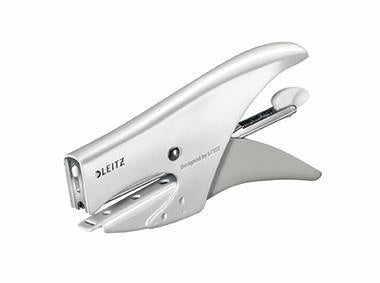 Heftzange Leitz WOW P2 No 10 fest 15 Bl (80 g/m²) Metall weiß LEITZ