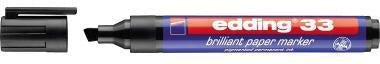 Pigmentmarker edding 33 brilliant paper marker 1-5mm schwarz Keilspitze nachfüllbar EDDING