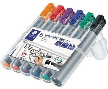 Flipchartmarker STAEDTLER® Lumocolor® 356 2-5mm farbig sortiert 6 St/Pack STAEDTLER