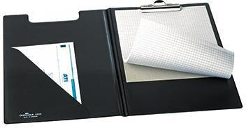 Klemmbrettmappe DURABLE 24 x 33 cm (B x H) Kunststoff/Karton schwarz DURABLE