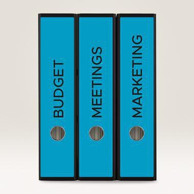 Ordnerrückenetikett Avery Zweckform ultragrip breit/lang 61 x 297 mm (B x H) selbstklebend mit Griffloch blau 6 – Ansicht 3