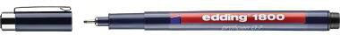 Fineliner edding 1800 profipen 07mm schwarz edding 1800 profipen 07mm schwarz EDDING