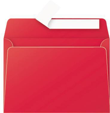 Briefumschlag Clairefontaine Pollen® DIN C6 162 x 114 mm (B x H) ohne Fenster 120g/m² mit Haftklebung Papier kirschrot 20