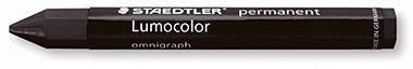 Signierkreide STAEDTLER® Lumocolor® permanent omnigraph mit Papierhülle schwarz STAEDTLER