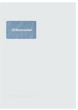Versandtasche Soennecken Premium DIN C4 229 x 324 mm (B x H) mit Fenster 120g/m² mit Haftklebung Papier ohne