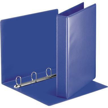 Präsentationsringbuch Esselte 51mm DIN A4 4 Ringe D-Mechanik Graupappe blau ESSELTE