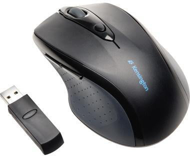Optische PC Maus Kensington Pro Fit® Rechtshänder ergonomisch USB-A 8m Batterie schwarz KENSINGTON